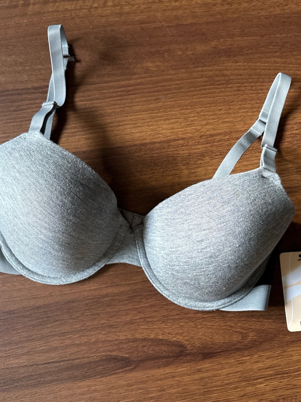 Lively Light Gray T-Shirt Bra - Smooth Padded Cups